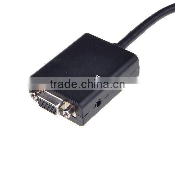Mini HDMI to VGA + Aduio HD Conversion Cable Adapter For Computer DVD