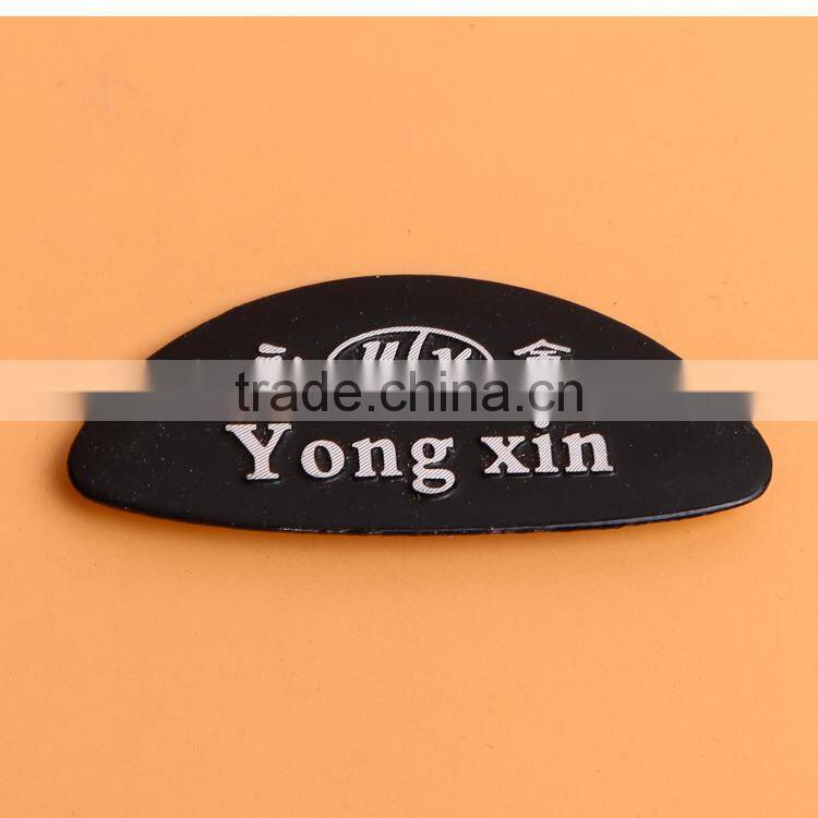shaped metal logo hand tags