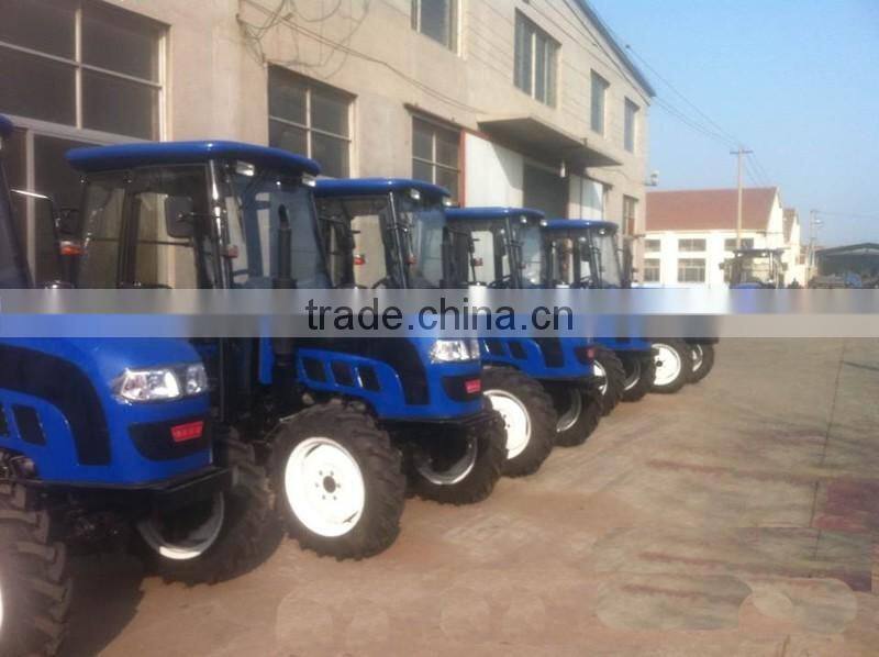 Four Wheel Driving 60hp Agricultural Tractor With Cabin