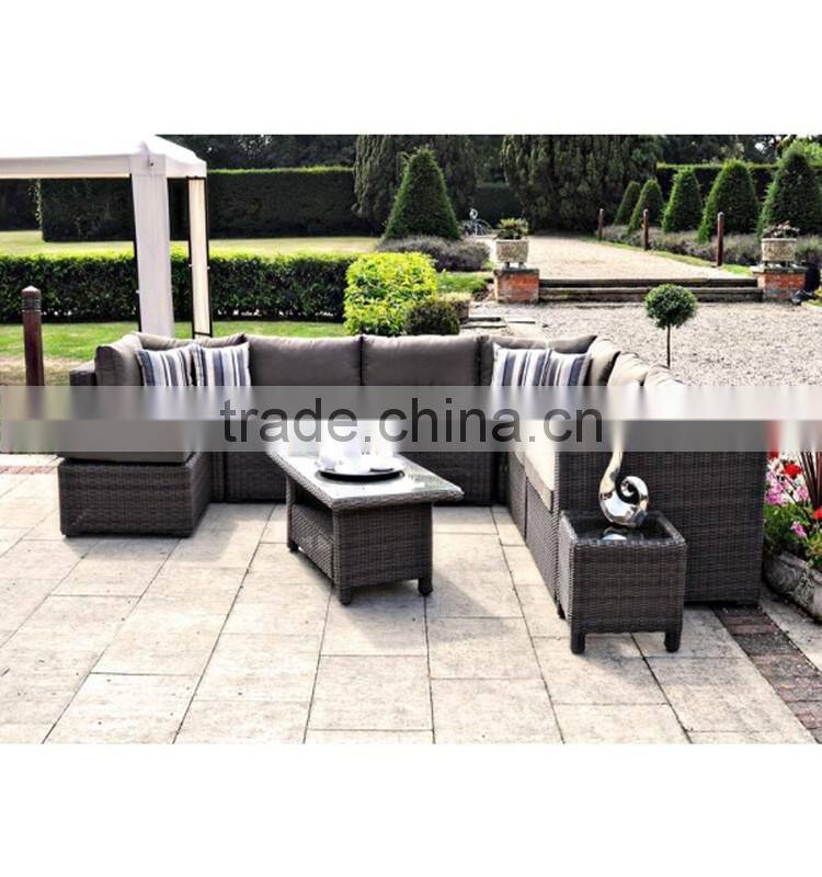 Modern style furniture outdoor PE rattan sofa