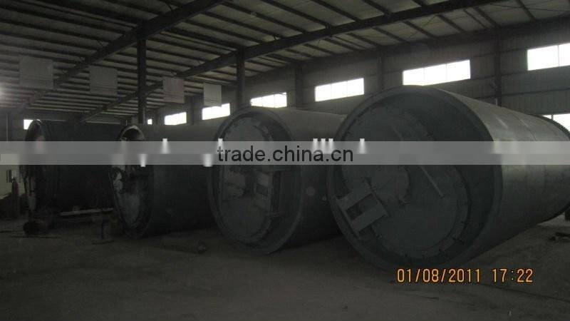 Reliable quality waste Plastic and Rubber pyrolysis machine to fuel oil plant with the best aftersales service