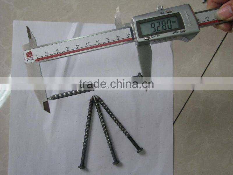 fluted or spiral zinc galvanized concrete nail 45# made in china