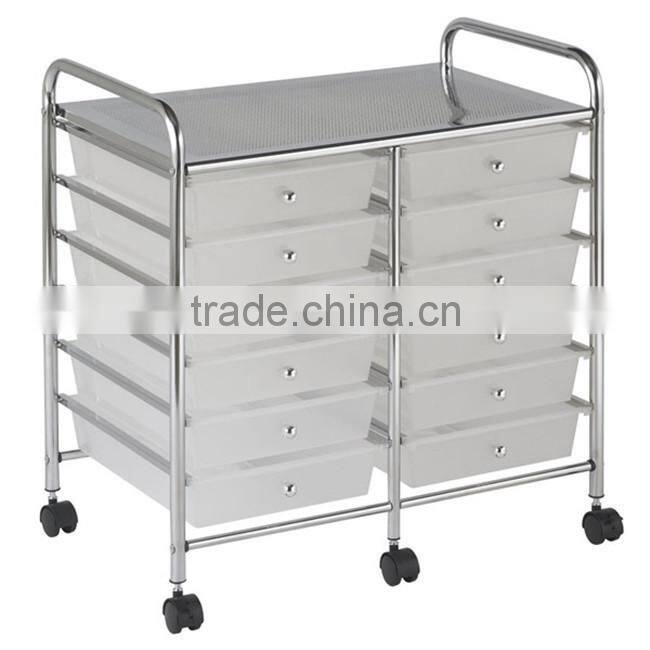 4-Tier Floor Wheel Metal Storage Rack