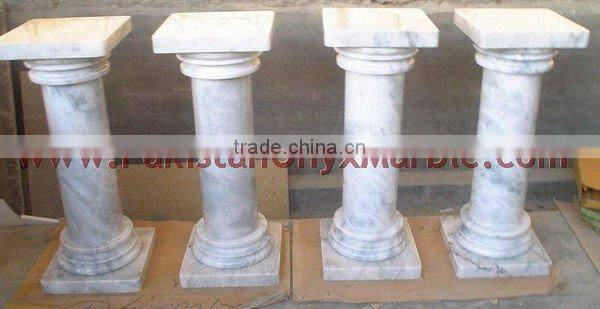 BEAUTIFUL ZIARAT WHITE MARBLE PEDESTALS