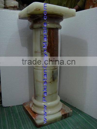 Wholesale Natural MULTI GREEN ONYX PEDESTALS COLLECTIONS