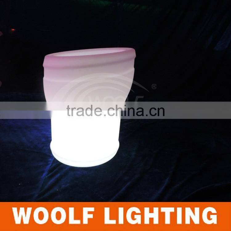 Super Fashionable Design Rechargeable Glowing LED Lighted Bar Ice Bucket
