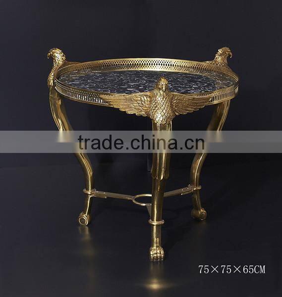 Carved Wooden Golden Console Table, Luxury Living Room Furniture Sofa Table, Hallway Entry Table Console Furniture