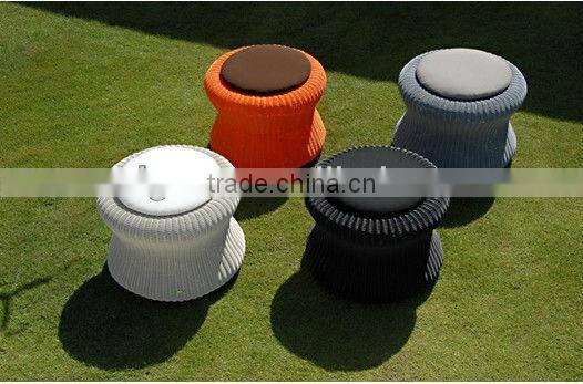 2017 Trade Assurance JINHUA SIGMA modern leisure design round rattan mini garden stool