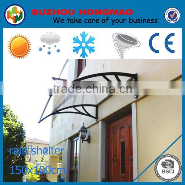 transparent plastic awning and canopies for UV protection
