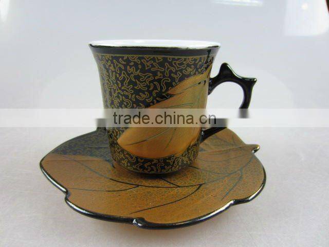 stock beautiful porcelain coffee set