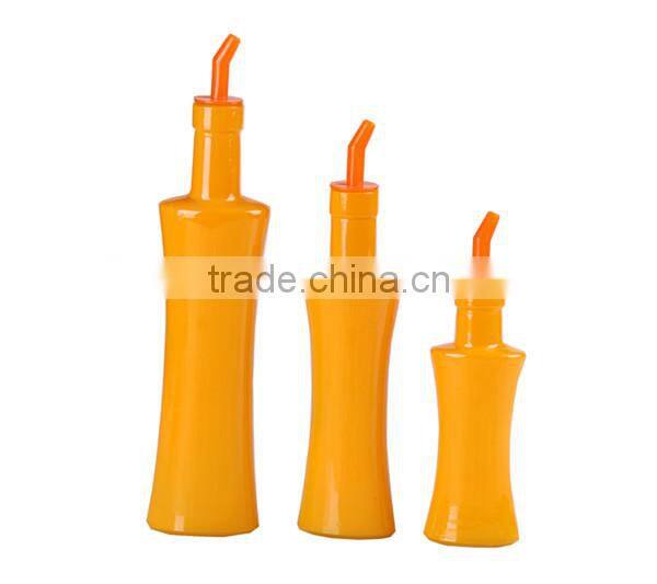 200ml 350ml 600ml glass oil & vinegar bottle with color coating