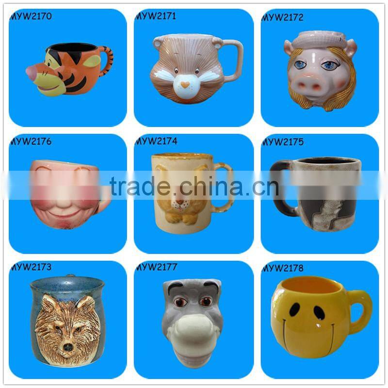 ceramic Mexican sugar skull mug