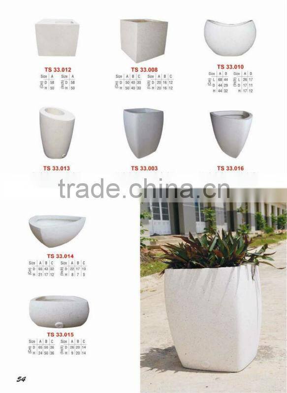 Vietnam fiberglass terrazzo flower pots