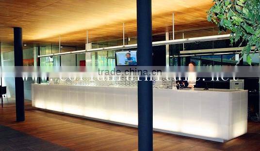 2016 new designer acrylic solid surface Hi Macs/Avonite built coffee shop counter