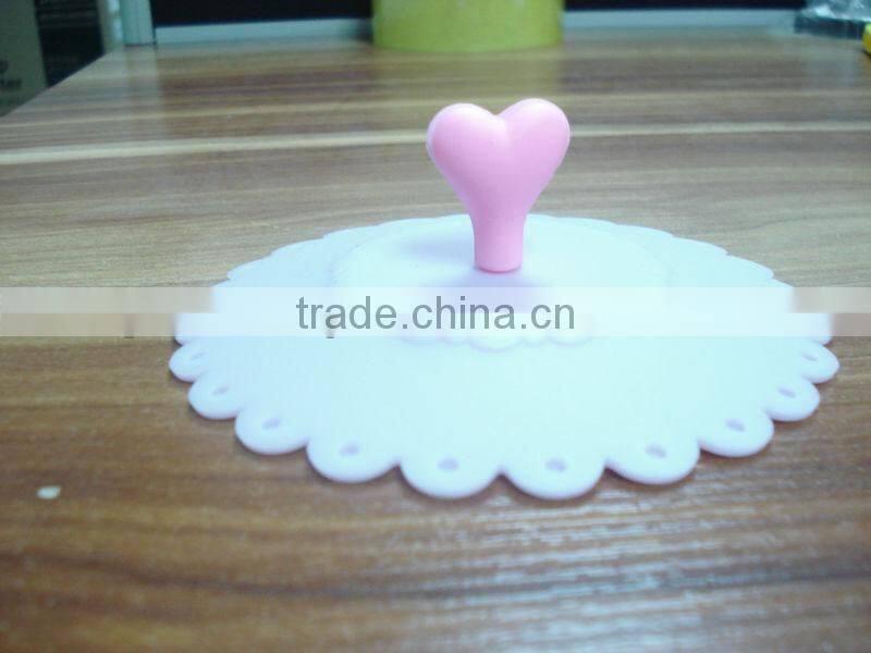 Green beautiful new design silicone cup lid