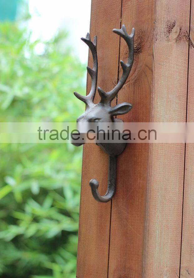 The England style antique cast wrought iron wall key hook