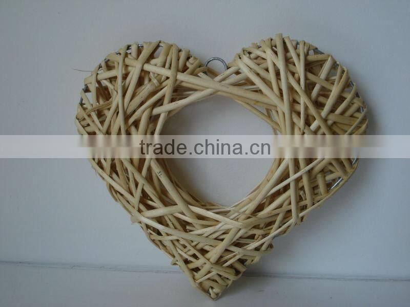 2013 wicker hanging heart for home&garden decration/Christmas craft