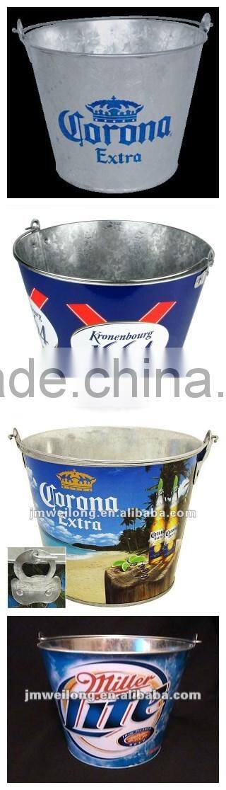 5L good quality galvanized metal ice bucket