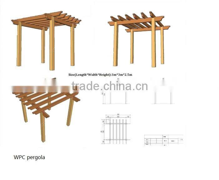 Hot sell !Water proof (Wood plastic composite) wpc handrail for outdoor steps/garden handrail/stair