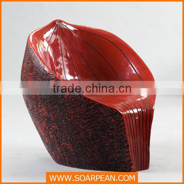 Modern Chair Fiberglass Triangle Stool Chair