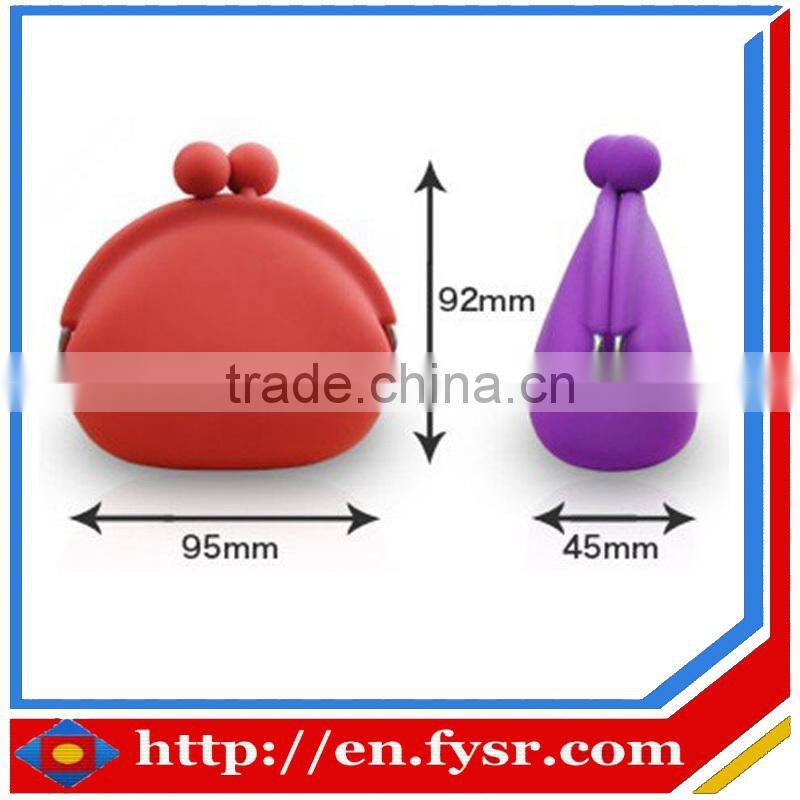 2016 China manufacturer cheap silicone small coin wallet