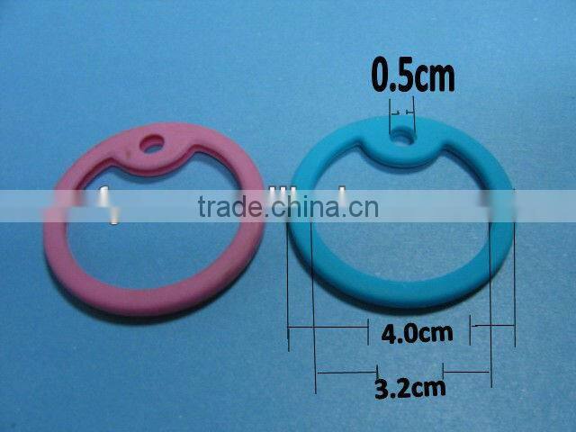 custom 4cm*4cm silicone dog tag