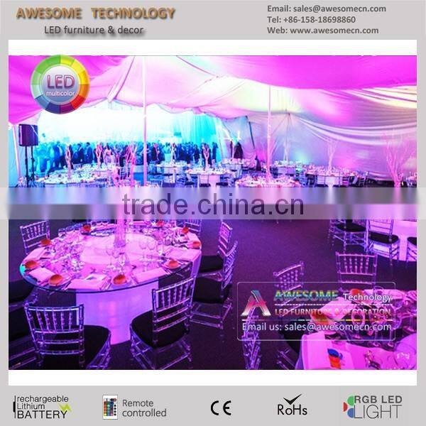 fancy round dining table for party hall