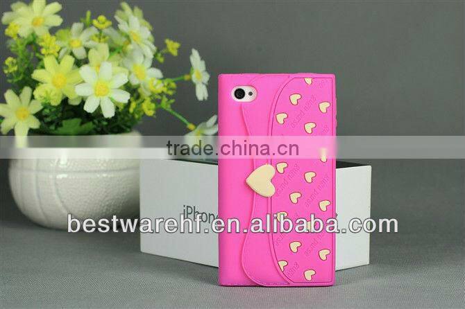 BAG shape silicone mobile phone case for apple iphone5