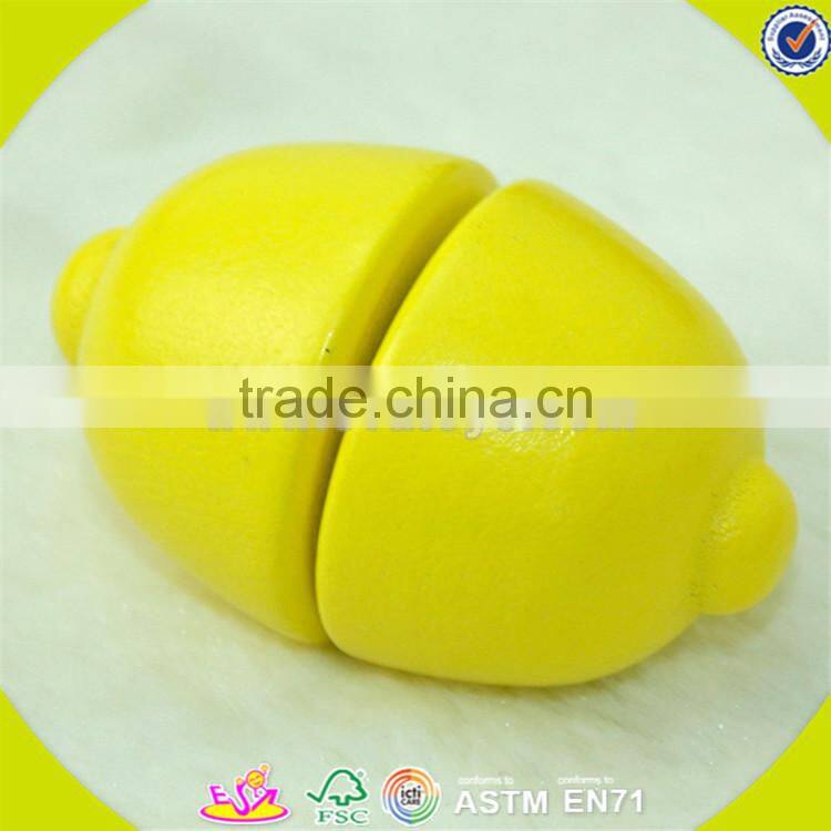 Wholesale funny wooden cutting fruits toy top quality wooden cutting fruits game pretend toy wooden cutting fruits toy W10B008