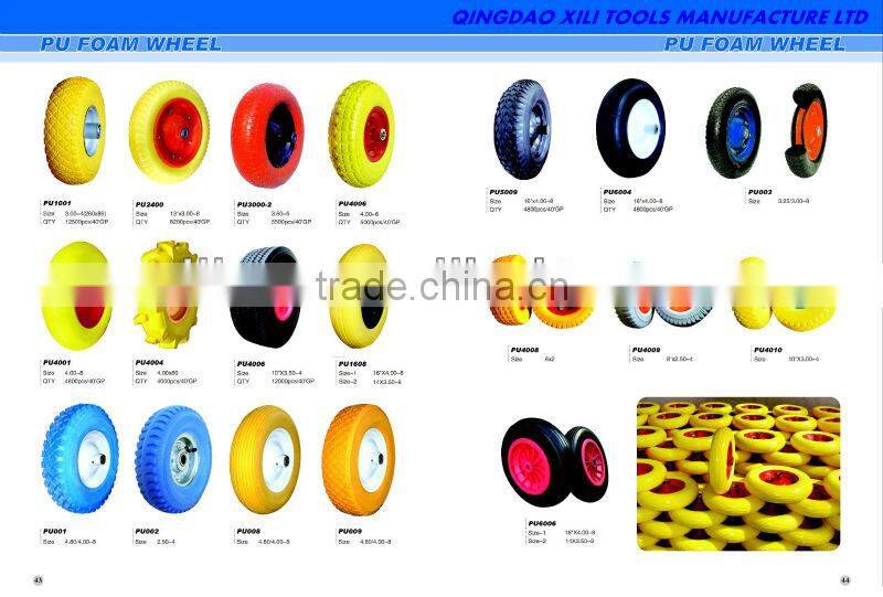 4.00-8 PU foam wheel for wheelbarrow