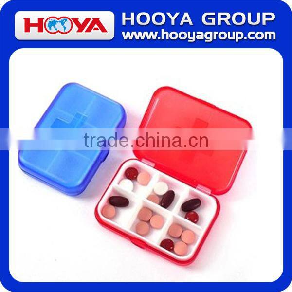 Pill Storage Box/6 Compartment Capsule Box