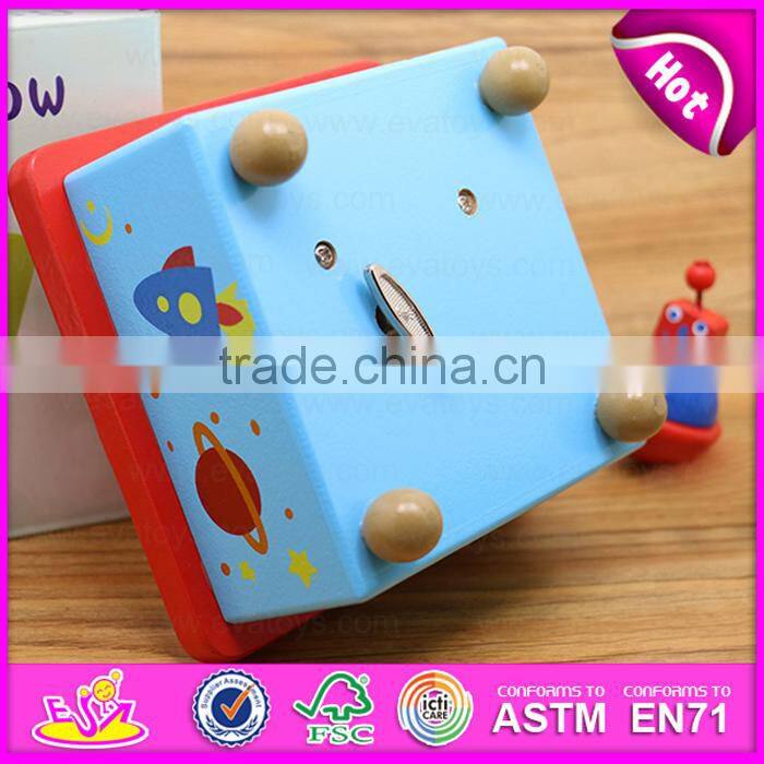 Customize promotion gift baby wooden music box movements W07B025-S