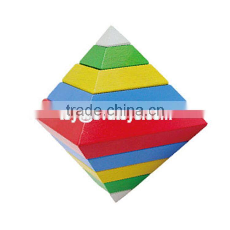 Best design classic geometry blocks wooden baby learning shapes W13E065