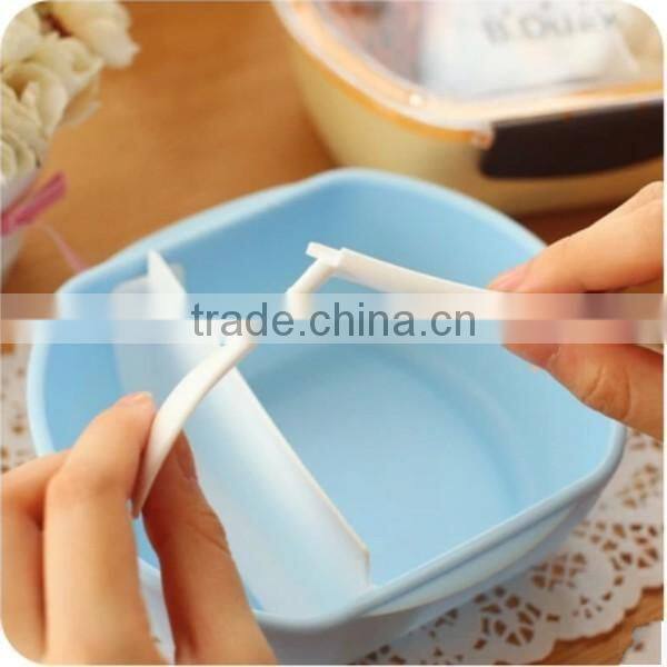 New Kawaii Cute Small Lunch Box, "Bento" Plastic 2pcs set,CUSTOM hot new product for 2015 made in China
