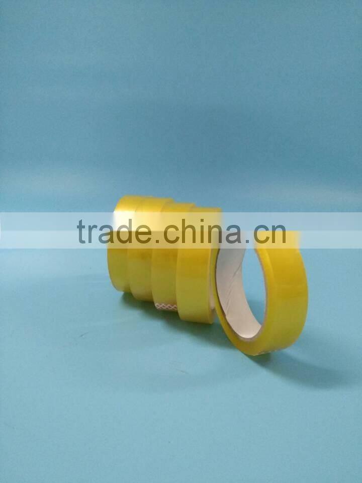 hot sale clear/transparent yellowish bopp adhesive packing tape for carton sealing