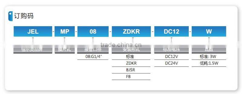 Diaphragm solenoid valves with high quality