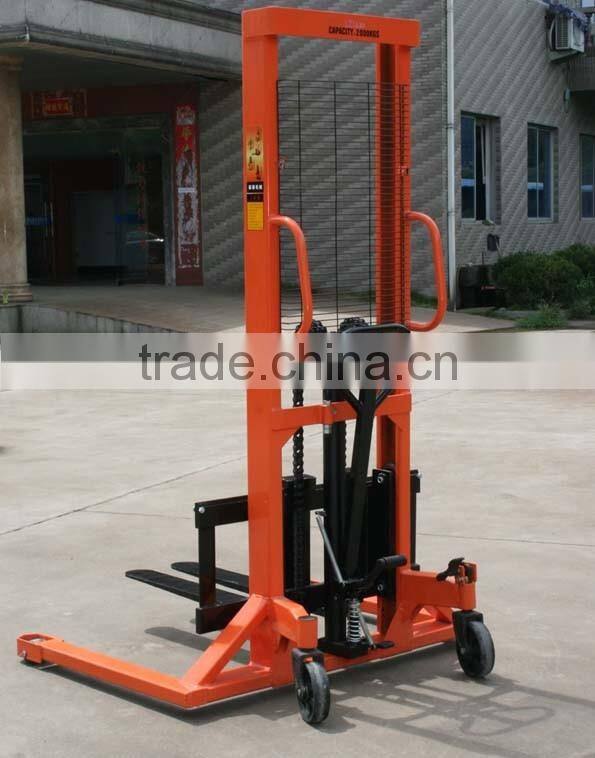 Best offer lifting equipment hand hydraulic forklif manual stacker