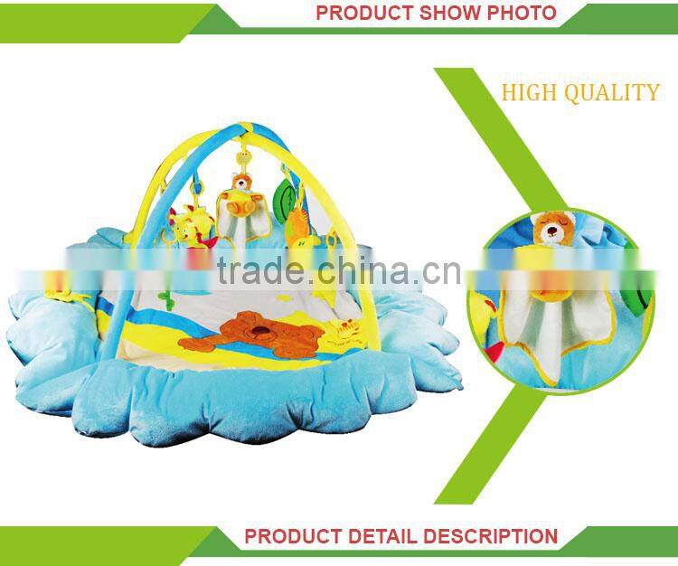 Luxury musical toy soft baby play card game play mat