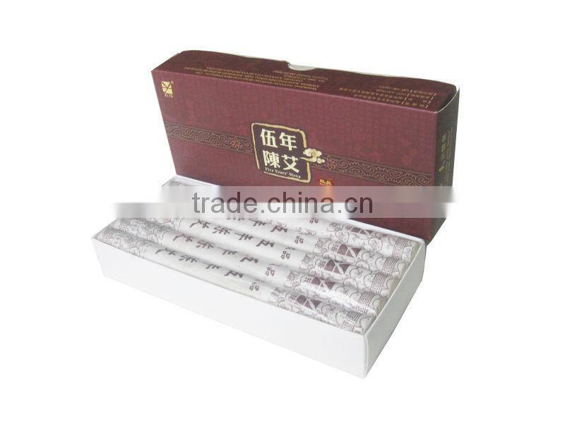 Moxa stick,best grade five years moxa stick,chinese traditional moxa stick