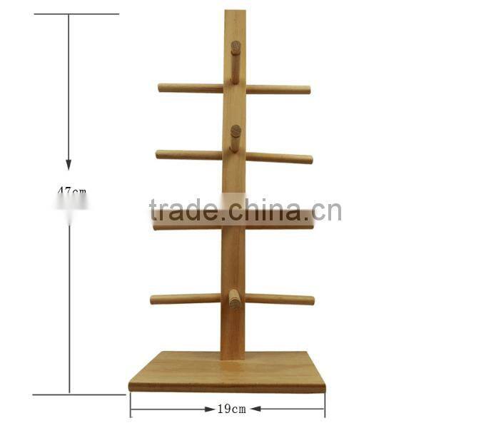 high quality wood glasses display stand