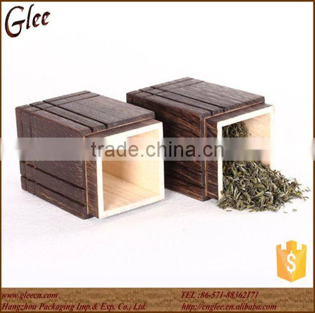 Burned Wooden Tea Canister Wholesale