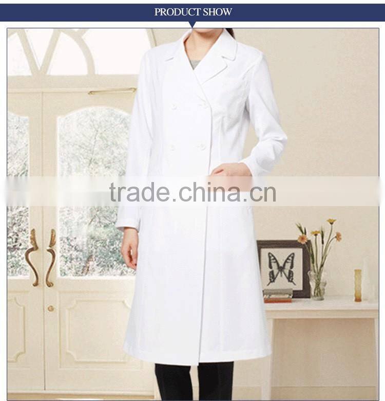 Doctor Gown 100% cotton or 30% cotton 70% polyester white lab coat medical Lab coat