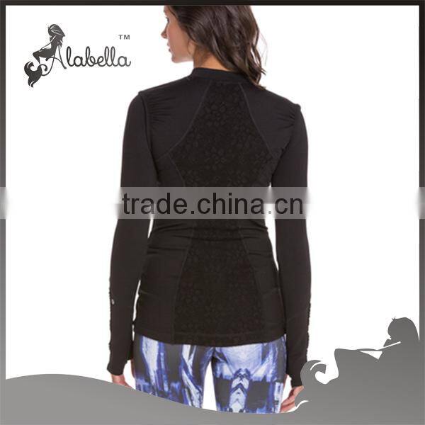Womens long sleeve Workout Clothing Running Shirt