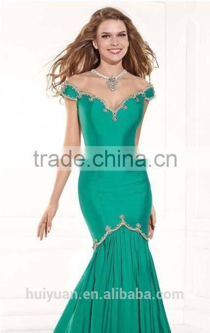 green satin beaded sweetheart neckline sample design short sleeve dress