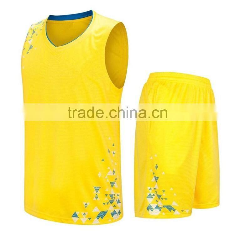 100%polyester european new style basketball jersey