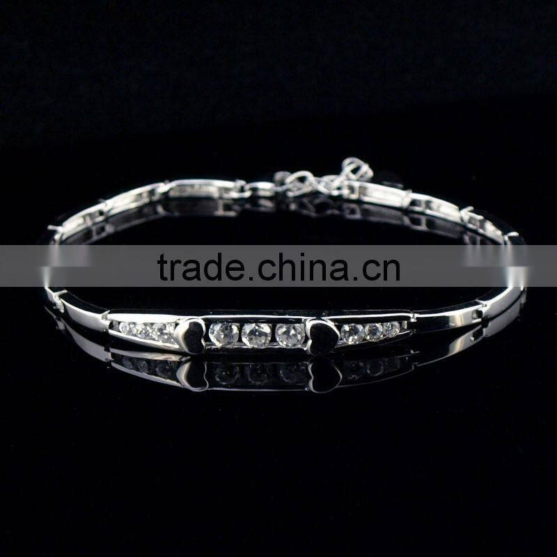 bracelets jewelry rhodium plated silver bracelets
