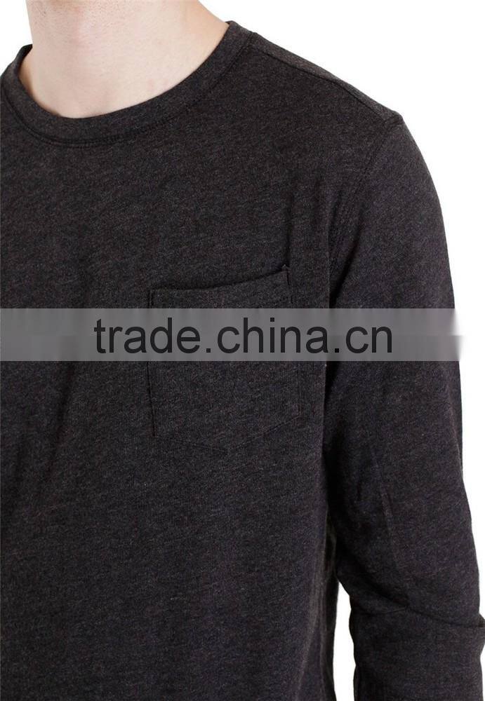 Simple design fashion long length blank plain sweatshirts wholesale sweatshirt fabric