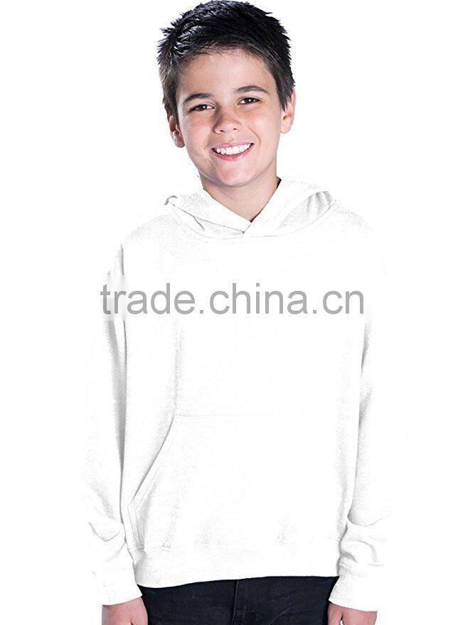 Custom Hoodie Jersey Lined Double-needle Hem Hood Pouch Pocket Fleece Children Hoodies Wholesale
