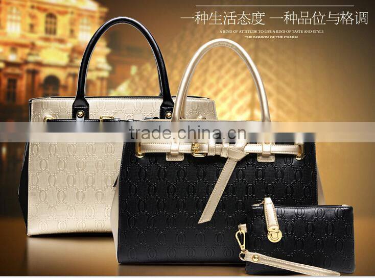 new coming black white contrasted color hard leather ladies bags