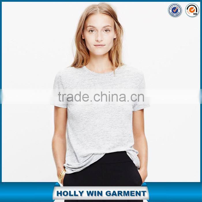 Modern ladies t-shirt print design linen paris tshirt